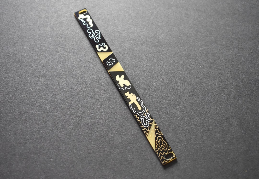2hp eurorack blank panel featuring artwork design a 3u black gold