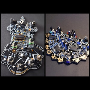 Deal Bundle Fully Built - Dark Harvestator + Chernobylizer, Noise Synths, Black and Gold, Sound Art Synths