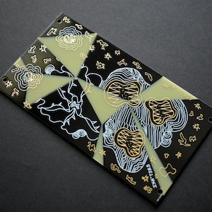 14HP Eurorack Blank Panel With Artwork. 3U, Black & Gold Modular Blind Panel, PCB Art, Eurorack Accessories