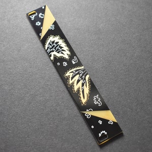 4HP Eurorack Blank Panel With Artwork. (Design A)  3U, Black & Gold Modular Blind Panel, PCB Art, Eurorack Accessories