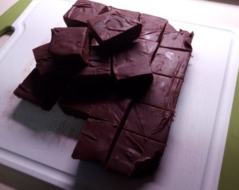 Homemade Peppermint Chocolate Fudge 400g beautifully Decadent