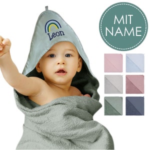 Baby hooded towel embroidered with name | Personalized baby towel | Baby child gift bath towel boys girls child towel