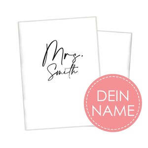Impfpasshülle personalisiert zur Hochzeit | Schutzhülle mit Namen Mr. und Mrs. |  Impfpass Hülle Verlobt Verliebt Verheiratet Mr Mrs