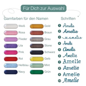 Handtuch mit Namen bestickt Duschtuch Gästetuch Geschenk Personalisiertes Handtuch Bild 5