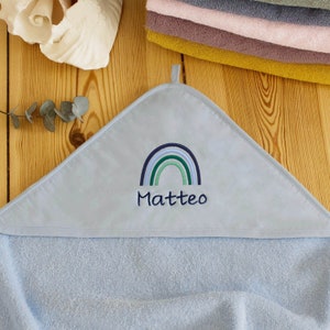 Baby hooded towel embroidered with name | Personalized baby towel | Baby child gift bath towel boys girls child towel