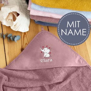 Baby hooded towel embroidered with name | Personalized baby towel | Baby child gift bath towel boys girls child towel