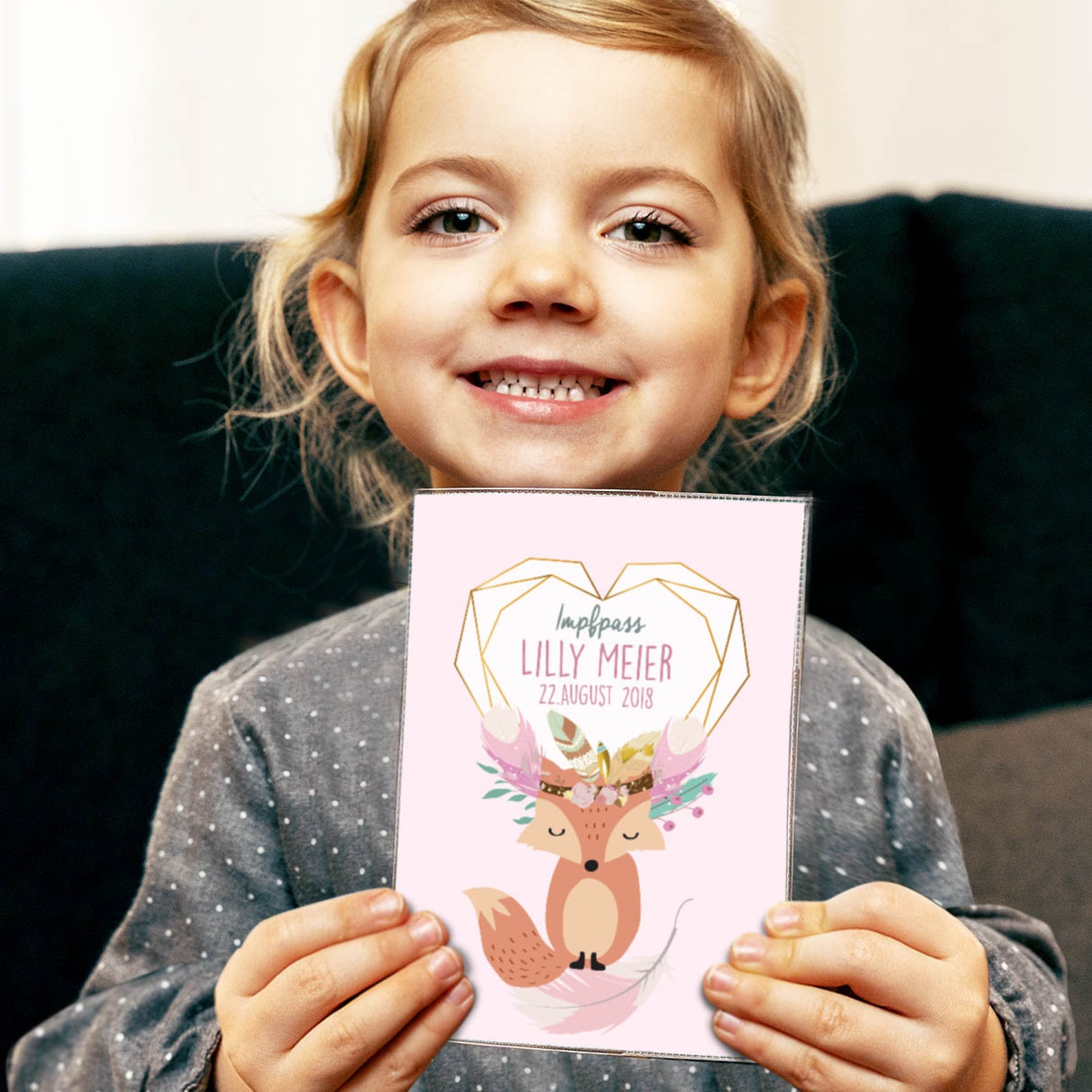 Vaccination passport cover personalized for boys and girls ...