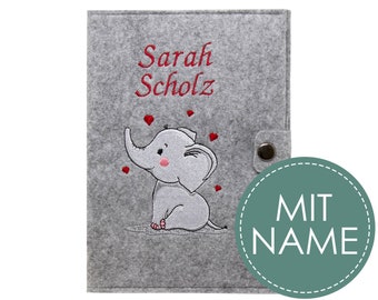 Felt maternity pass cover personalized for the German maternity pass | Cover with name | Protective cover, case, gift for pregnant women