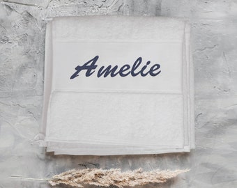 Towel embroidered with name | Bath towel | Guest towel | Gift | Personalized towel