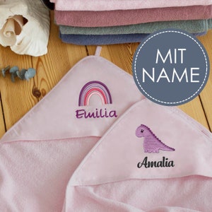 Baby hooded towel embroidered with name | Personalized baby towel | Baby child gift bath towel boys girls child towel