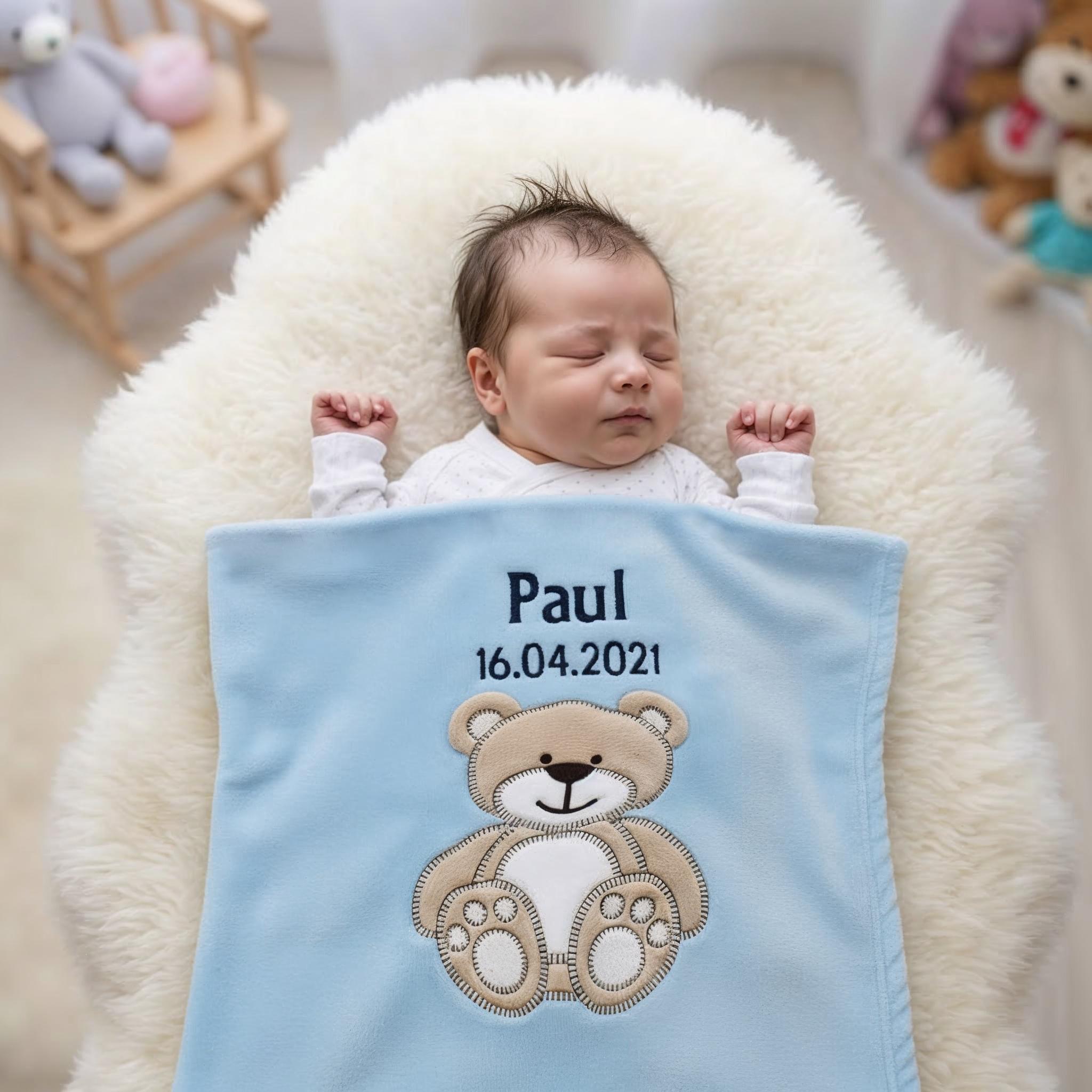 Merle Toys Babydeken van 100% biologisch katoen - Safari (kersenbloesemroze