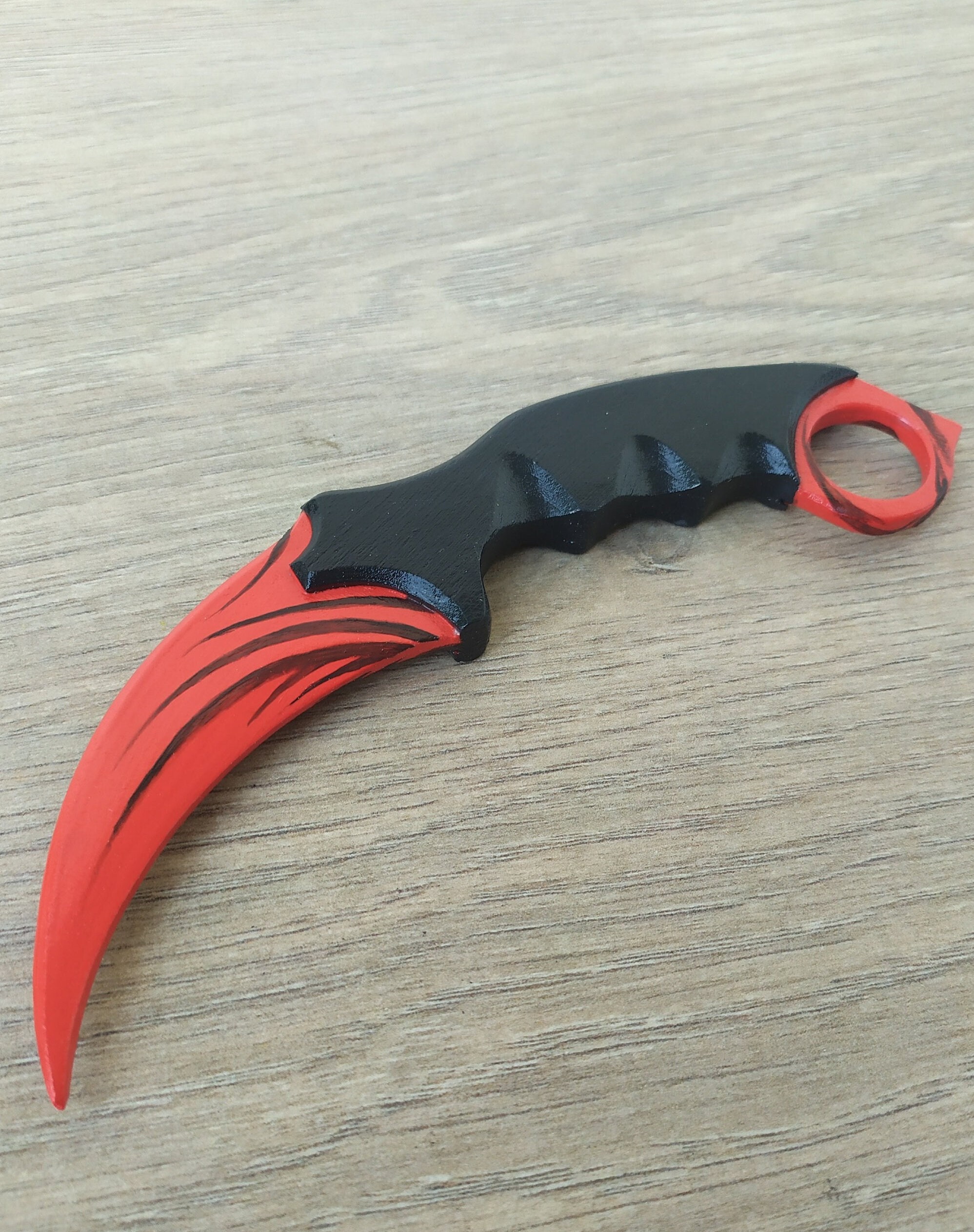 Cheap CS2 CS:GO Wooden knife Karambit Autotronic, Maskbro, wooden knife,  made of wood, for counter strike global offensive fans