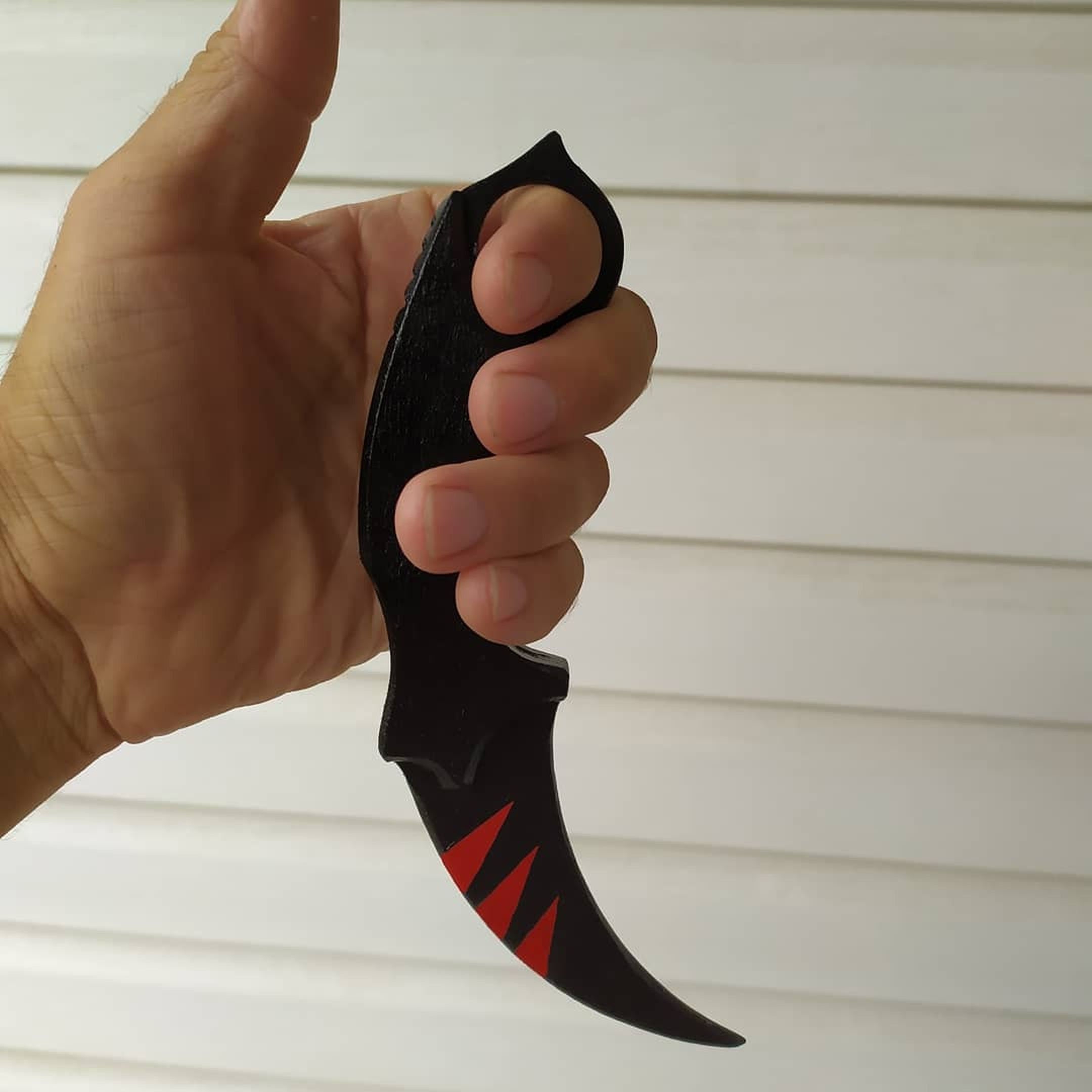 Wooden Karambit Knife in Different Skins, Toy. Etsy