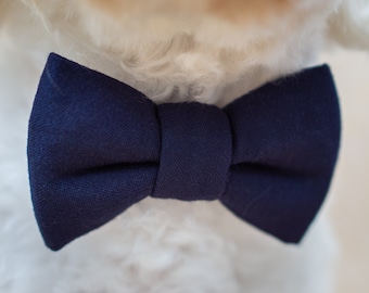 Dog bow tie, dog bow tie, bow tie, dark blue, blue, navy, marine blue