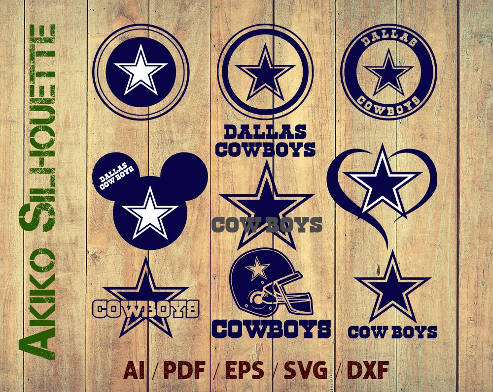 Cowboys Svg Dallas Cowboys Svg Dallas Silhouette Clipart Etsy
