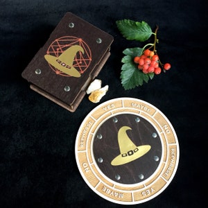Witch Hat Tarot Card Box Set: Divination Board & Swarovski Crystals