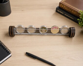 Challenge Coin Display Stand – Wooden & Acrylic Coin Holder for Veterans, Military Coins, Limited Edition