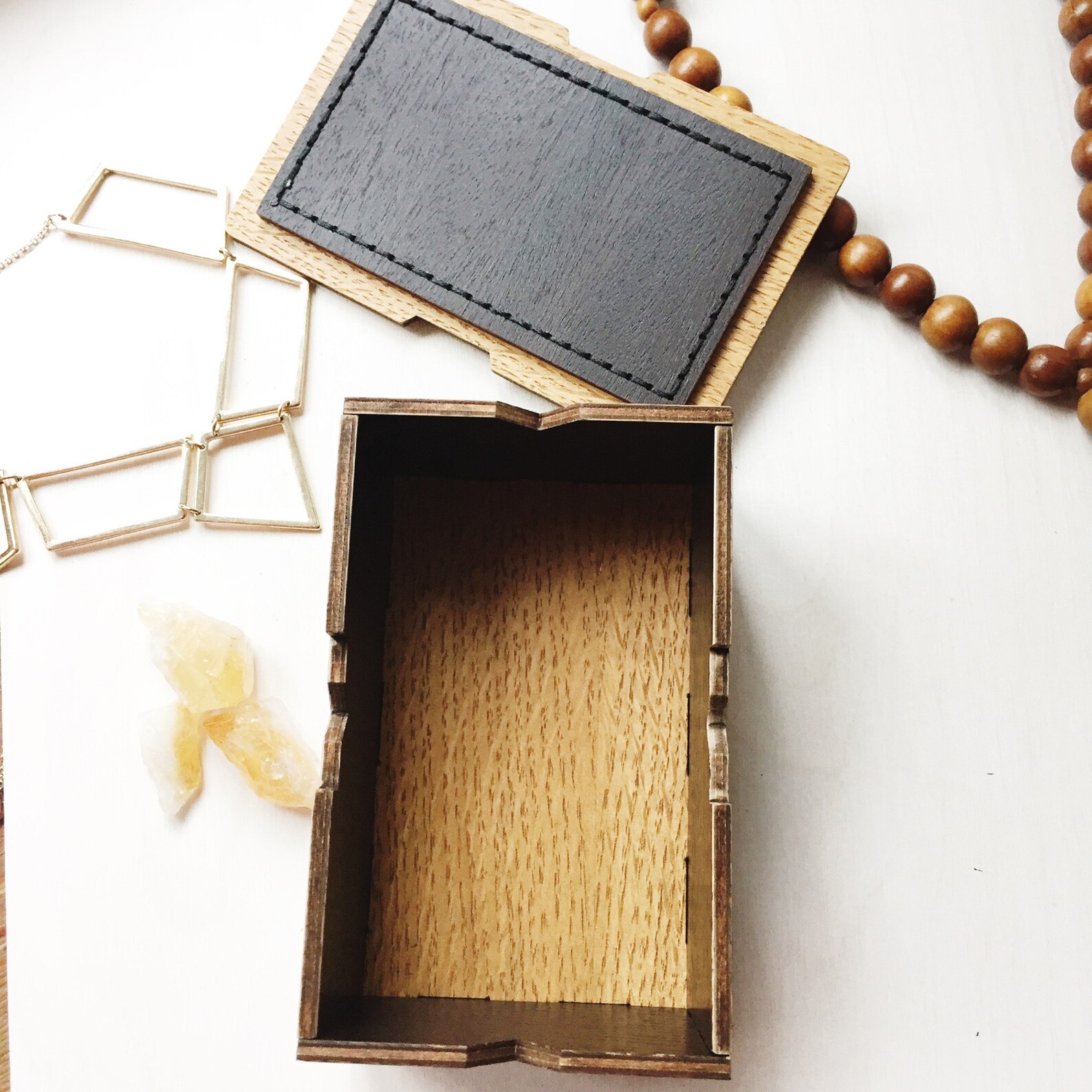 Crystal storage box. Keepsake Box. Small wooden Storage Boxes. Etsy