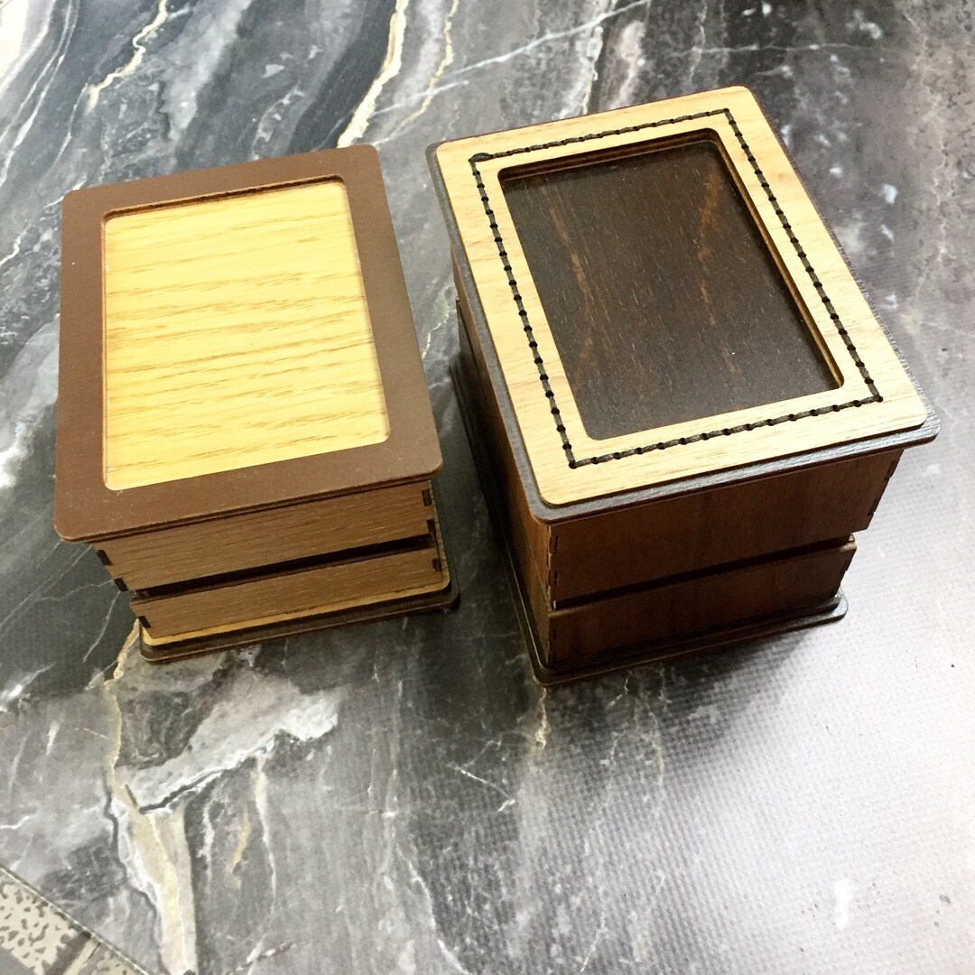 Wooden Playing Cards Storage Box Personalized Poker Card Box Etsy