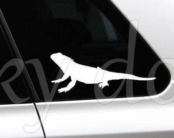 Pogona silhouet sticker