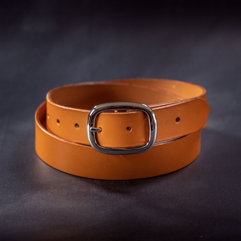 Leather belt for men