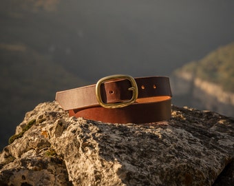 Sedwicks Leather Belt - Handmade from Premium J E English Leather and Solid Brass Hardware | Perfect Personalised Gift | Guaranteed for Life