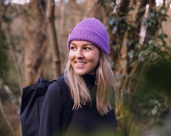 Lavender Pink Beanie Hat - Unisex super soft & comfortable Lavender Pink wooly beanie that's been hand-crafted in the UK. Medium Size.