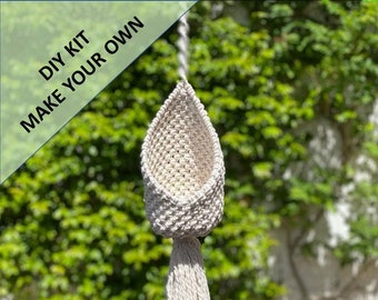 DIY Macrame Plant Pod Kit.  Everything you need to create your own Macrame Plant Pod.