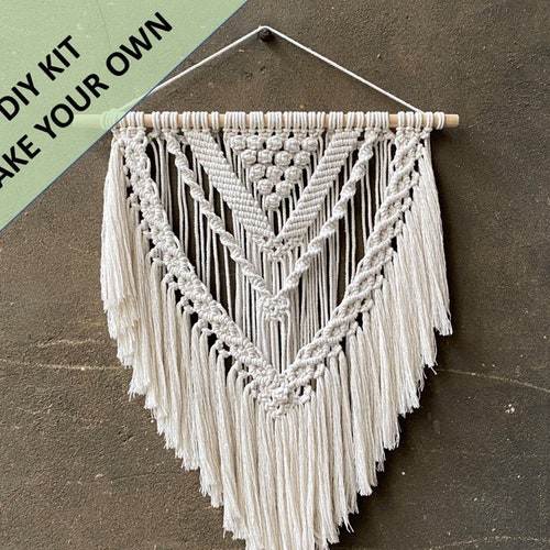 DIY Macrame Wall Hanging Kit. Everything You Need to Create Etsy