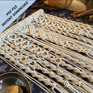 Macrame 'Helix' Wall Hanging Pattern, Instant Digital download of Written PDF with photos by ButOneString, DIY Macrame Pattern