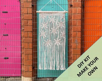 DIY Macrame Stars Wall Hanging Kit. Everything you need to create your own Macrame Wall Hanging.