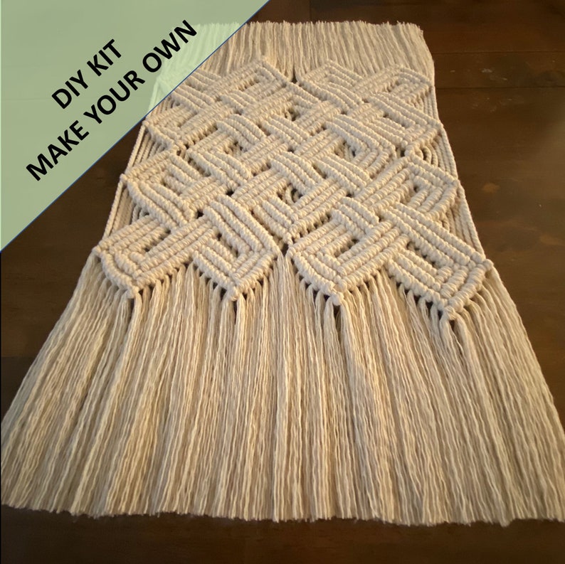 DIY Macrame Celtic Knot Table Runner Kit. Everything You Need Etsy