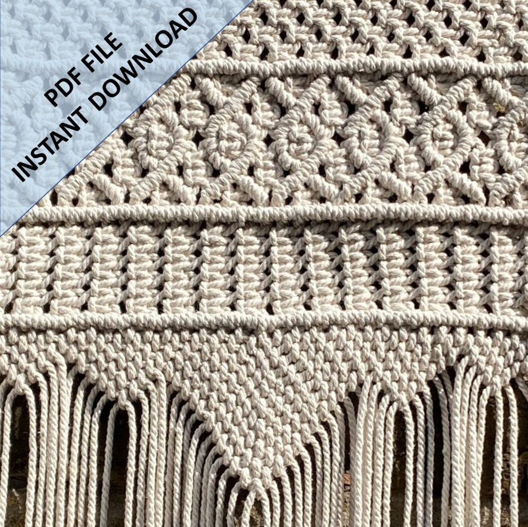 Macrame Wall Hanging Pattern, Instant Digital Download of Written PDF ...