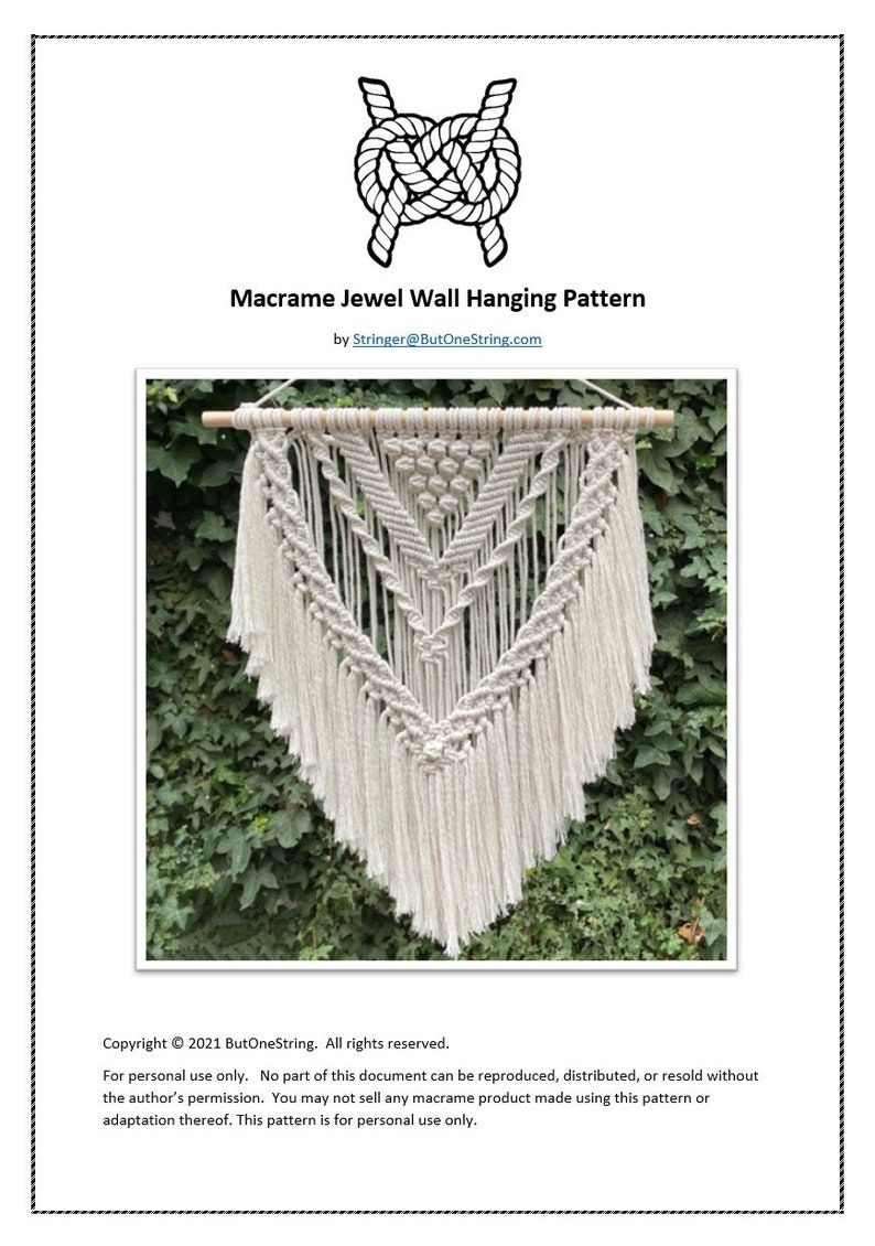 DIY Macrame Wall Hanging Kit. Everything you need to create your own Macrame Wall Hanging. image 4