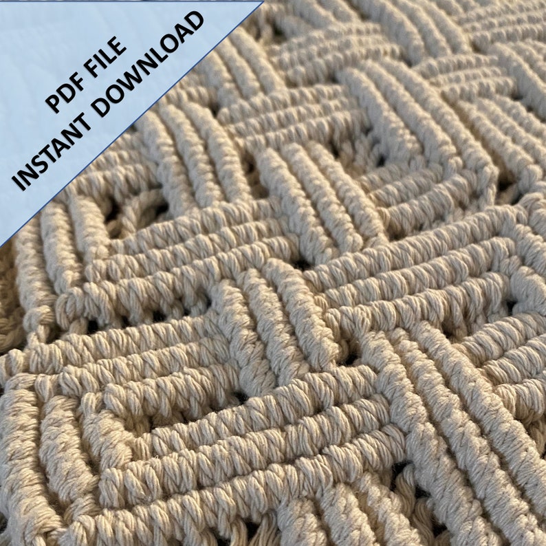 Macrame Celtic Knot Table Runner Pattern Instant Digital Etsy