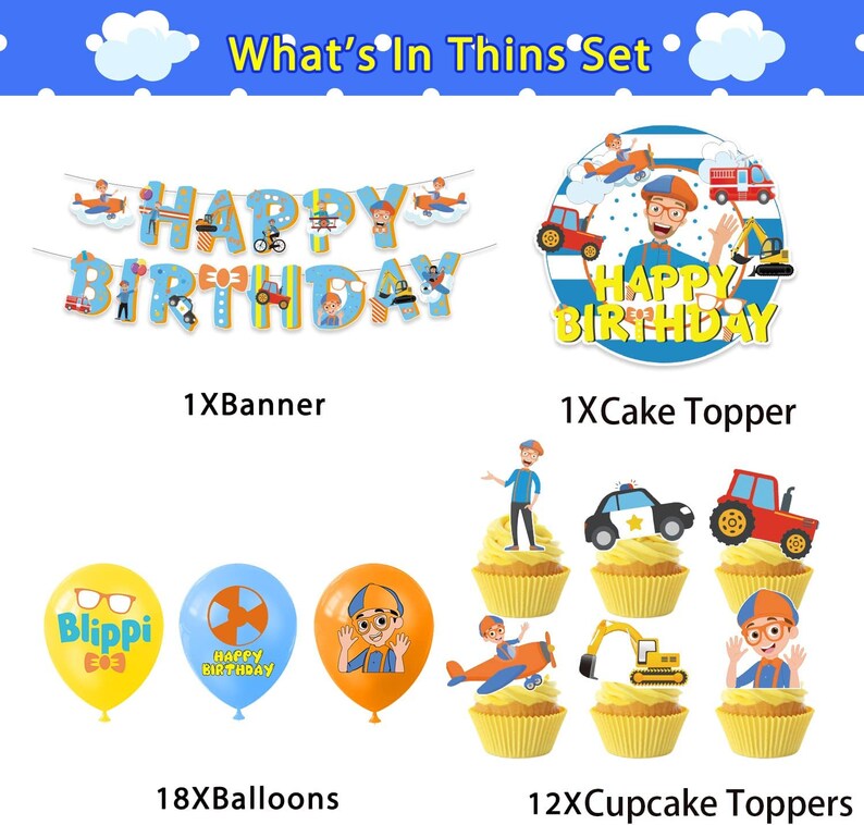Blippi Birthday Cake Topper Ballons Cupcakes Banner Blippi Birthday blippi-birthday-cake-topper-ballons-cupcakes-banner-blippi-birthday