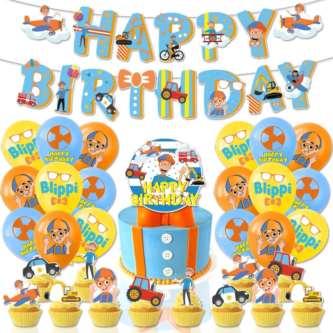 Blippi Birthday Cake Topper Blippi Birthday Cake Topper
