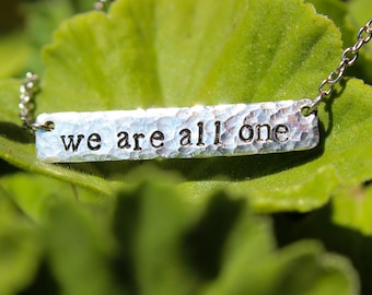 We Are All One Equality Necklace