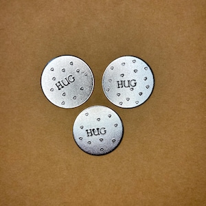 Pocket Hugs Silver Disc Loved One Gift