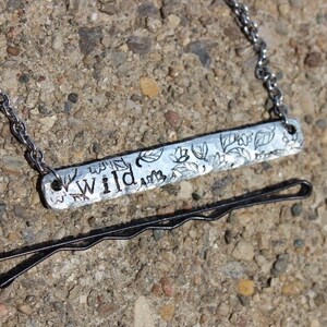 Wild Hammered Bar Necklace Be Wild Stay Wild image 2