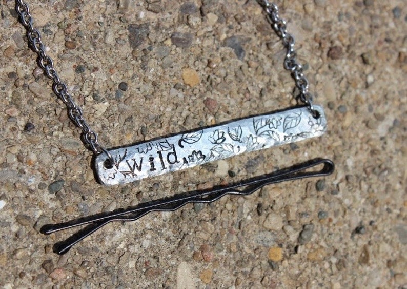 Wild Hammered Bar Necklace Be Wild Stay Wild image 2