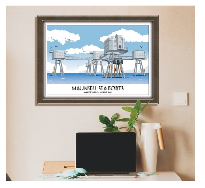 The Maunsell Sea Forts Herne Bay Whitstable Kent - Etsy