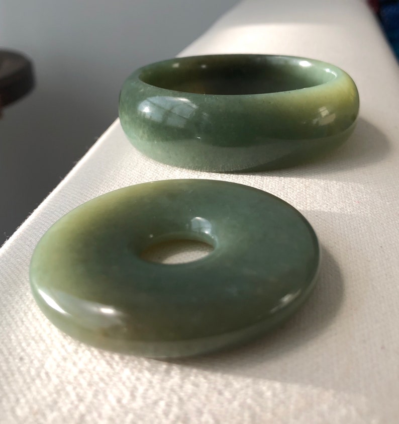 Soft Green Siberian Jade Bangle