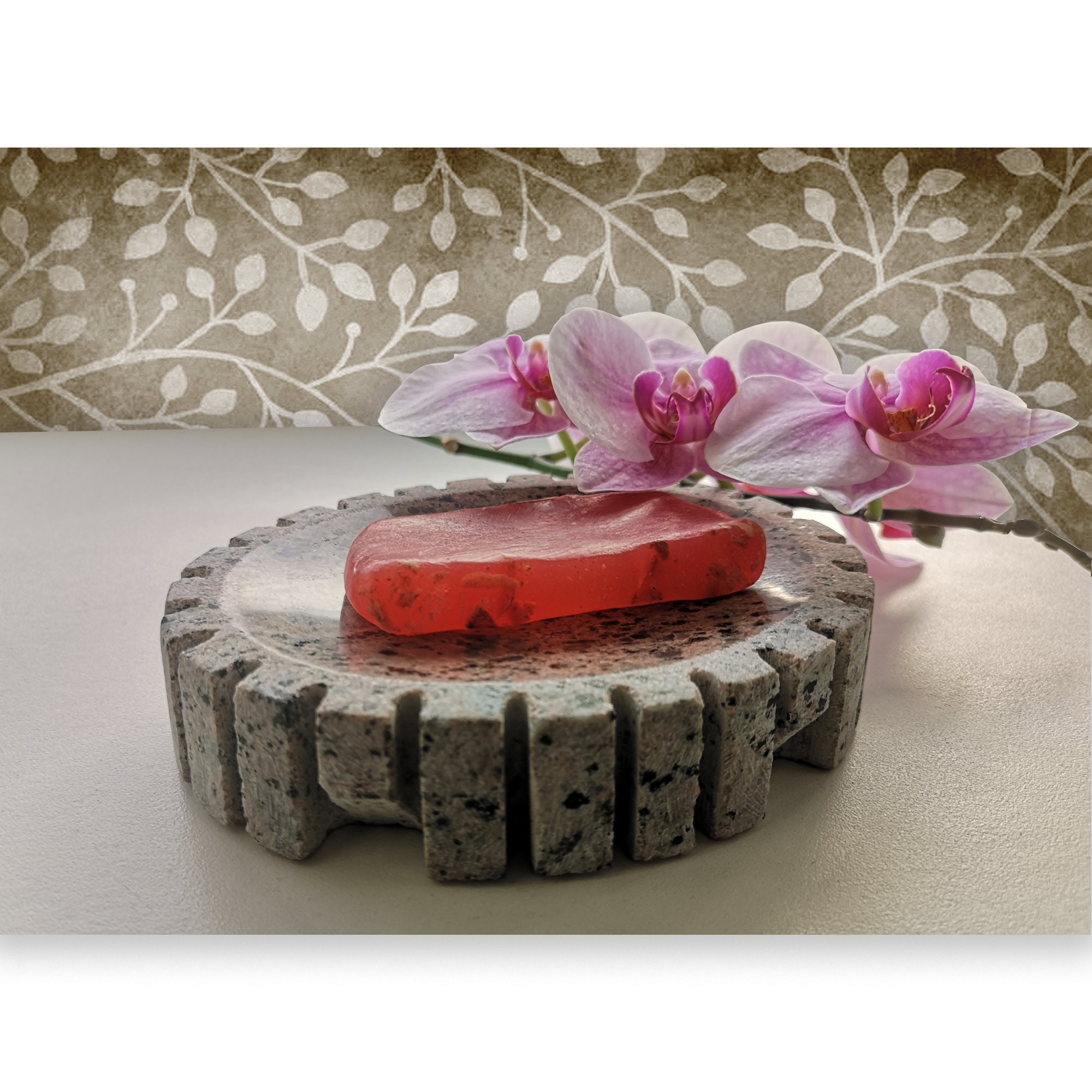 Handmade Soap Dish From Natural Colourful Granite Etsy UK