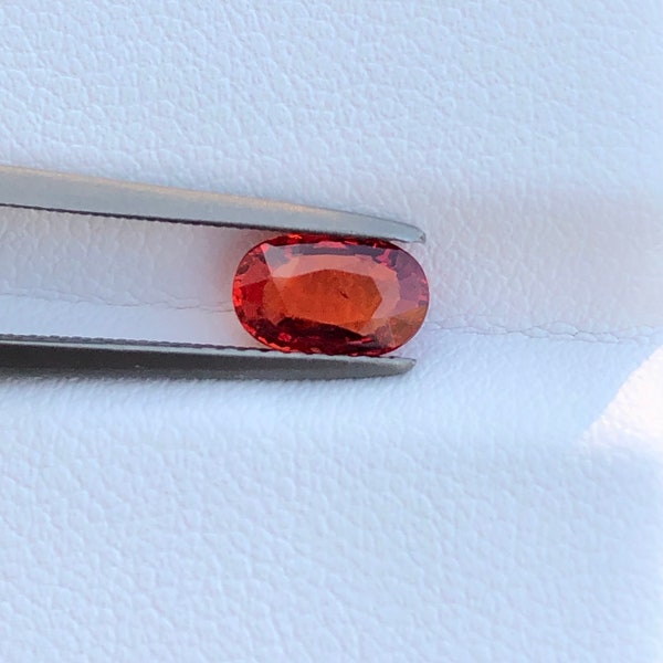Natural Songea Sapphire 1 CTs. Heated. Gem Have Minor Inclusion,Oval Shape Faceted Cut By https://www.etsy.com/shop/AlinajewelsCo
