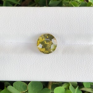 Natural Zircon 3.97 CT’s. Gem Have Inclusion And Cludy, Round Shape, Faceted Cut, Size 9mm.  https://www.etsy.com/shop/AlinajewelsCo