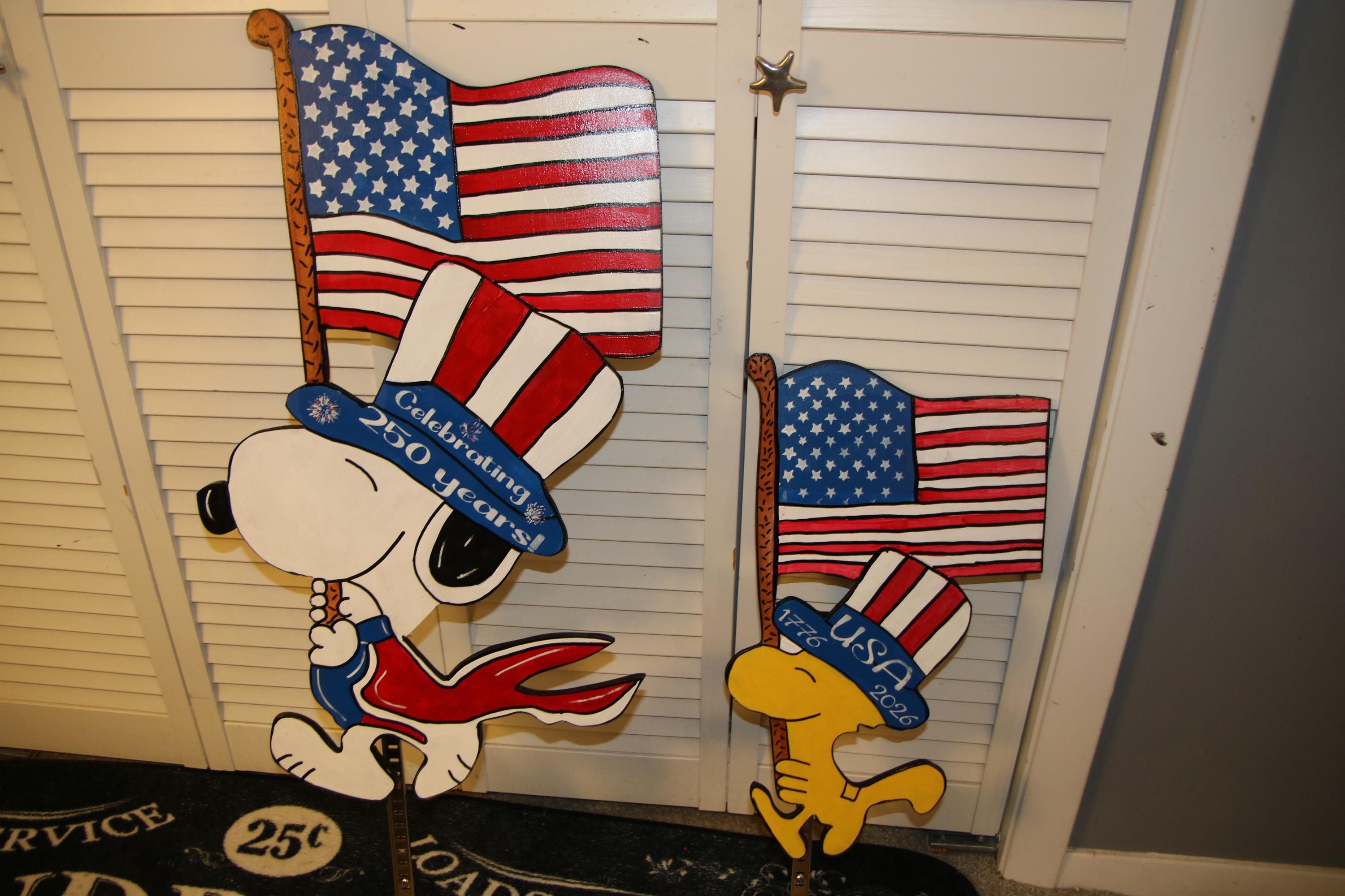 Snoopy & Woodstock Celebrate the Usa's 250th Anniversary - Etsy