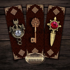 Mystical Bookmarks: Witchy Fantasy Designs (Digital Download)