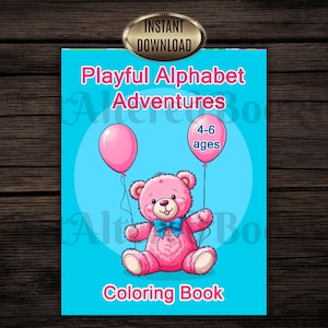 Afdrukbaar ABC Toy Friends Coloring Activity Book voor kinderen van 4-6 jaar: alfabet en cijfers 1-10 kleurplaten| Directe download (pdf) afbeelding 1