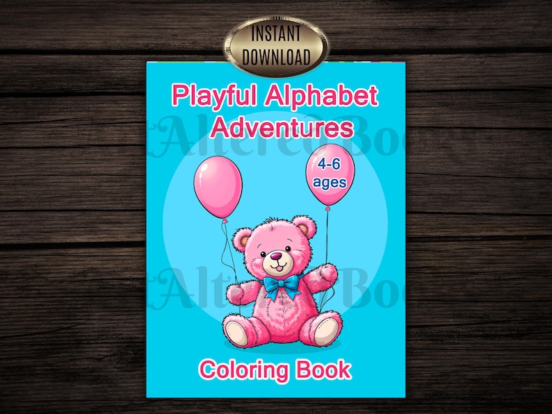 Afdrukbaar ABC Toy Friends Coloring Activity Book voor kinderen van 4-6 jaar: alfabet en cijfers 1-10 kleurplaten| Directe download (pdf) afbeelding 1